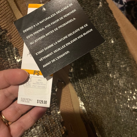 Jones New York NEW Petites Gold Wool Blend Cardigan Sweater Top, PS - Picture 2 of 2